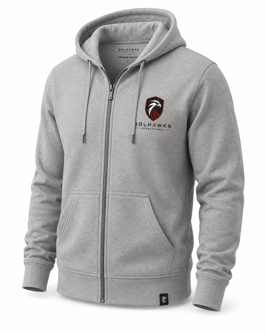 Full-Zip Heavyweight Fleece Hoodie - Custom FLEECE & STREETWEAR Manufacturing by GolHawks International Sialkot