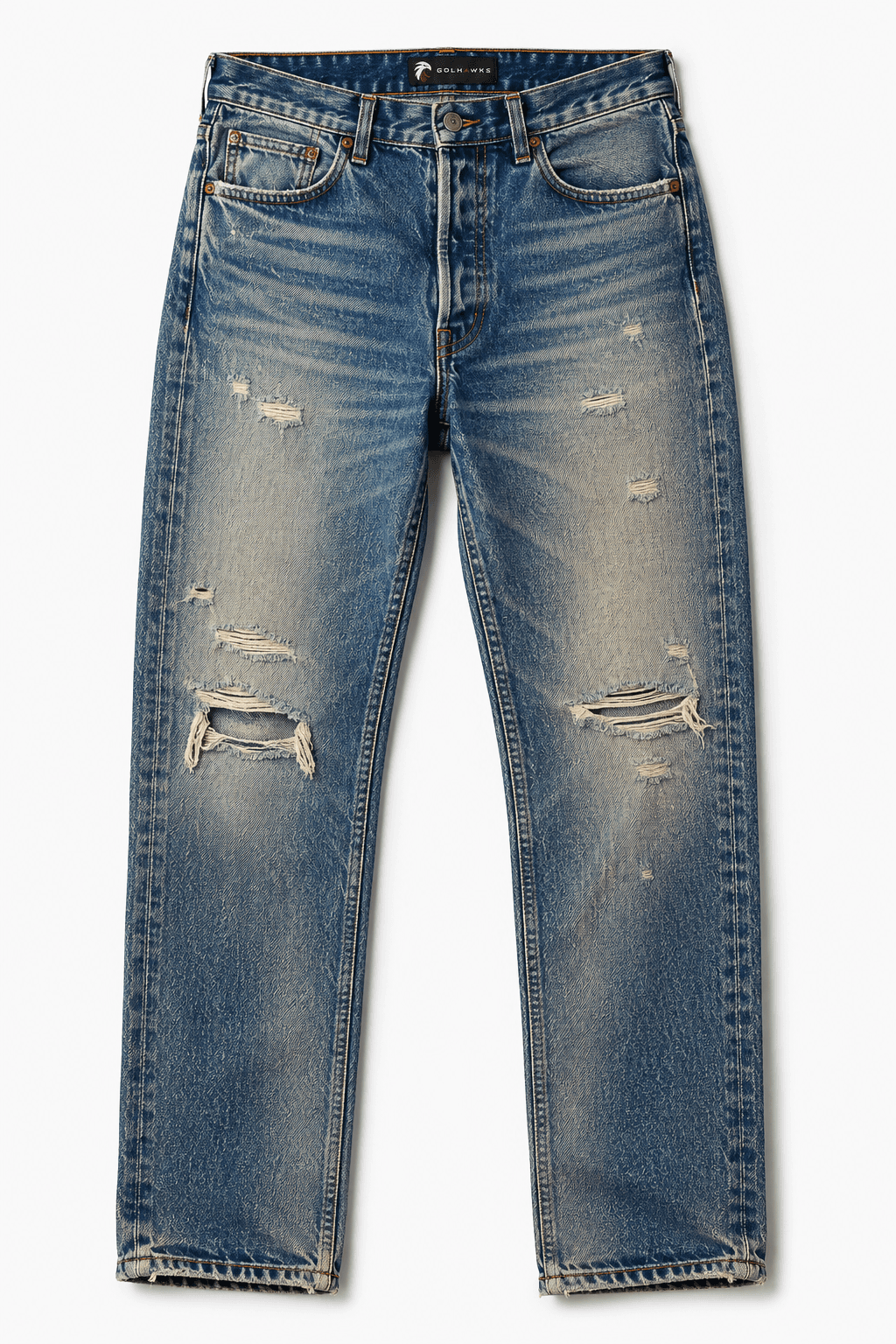 Vintage Enzyme Distressed Jeans - Custom DENIM PRODUCTS Manufacturing by GolHawks International Sialkot